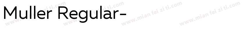Muller Regular字体转换